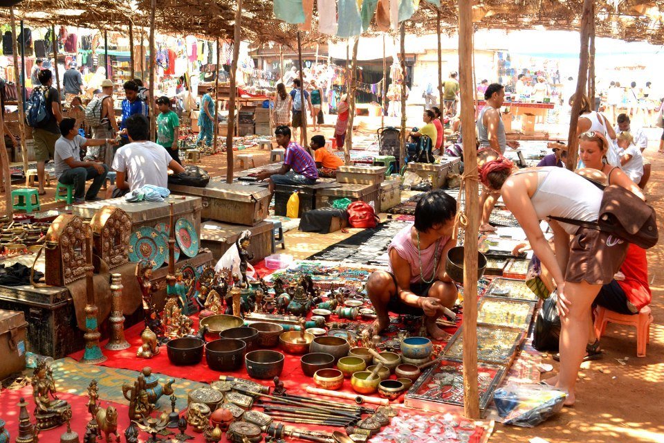 Рынок Анджуна в ГОА