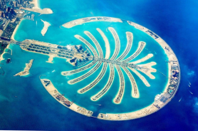 Пальма Джумейра - искусственный остров в ОАЭ